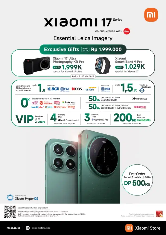 OPEN PO XIAOMI 17, 17 ULTRA & XIAOMI PAD 8