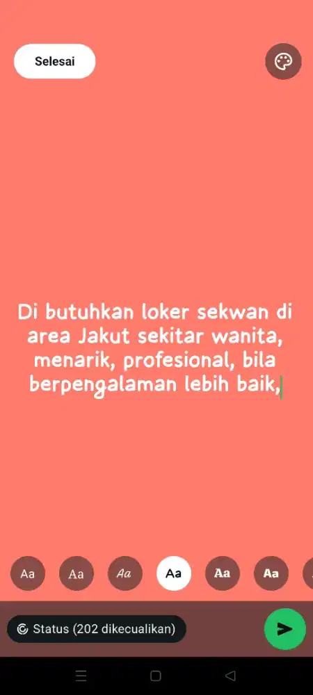 Loker security wanita