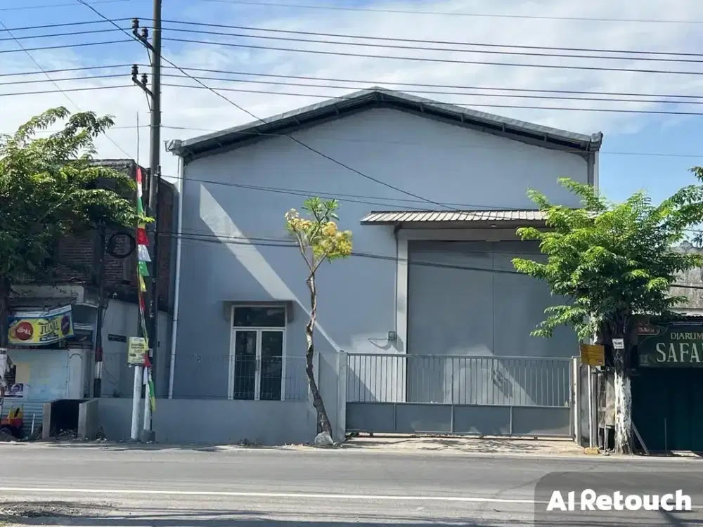 Dijual Gudang Raya Cangkir Driyorejo Strategis Siap Pakai