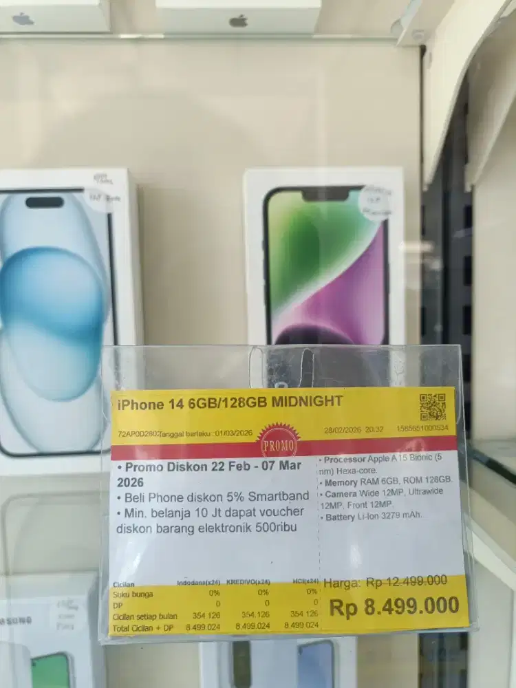 Kredit Kredivo iPhone 14 128GB bunga 0 Tanpa Dp
