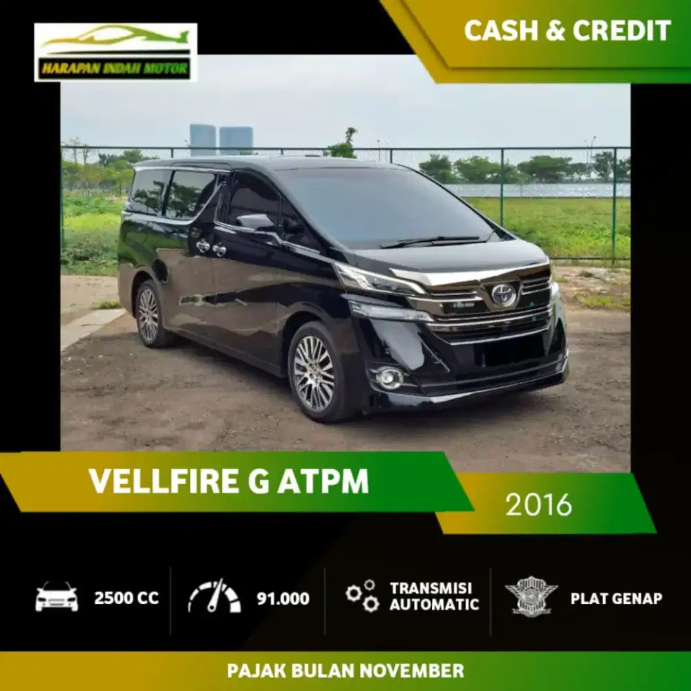 Toyota Vellfire G ATPM 2016 Low KM 90RB