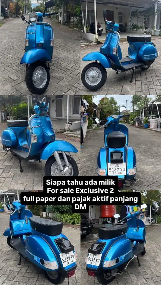 Dijual Vespa Exclusive 2 tahun 2000