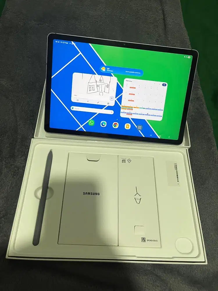 JUAL GALAXY TAB S9 FE GREY TITANIUM