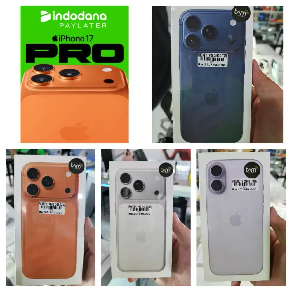 IPHONE 17 BASIC, 17 PRO dan PRO MAX ready stok ditoko Atlantis