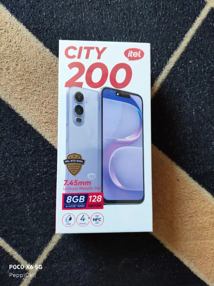 Itel City 200 NFC 4+4GB/128 GB NEW