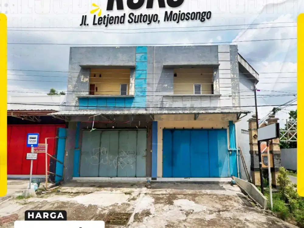 Disewakan Ruko 2Lantai Siap huni dekat Taman Jayawijaya Mojosongo jebres Solo
