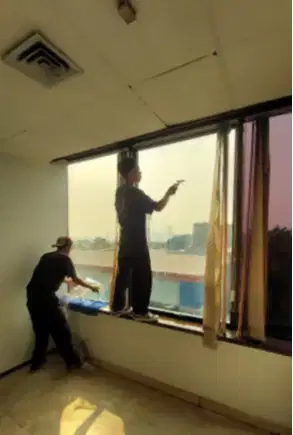 sunblasting stiker Kaca Film Kantor Sticker Oneway kacafilm rumah toko