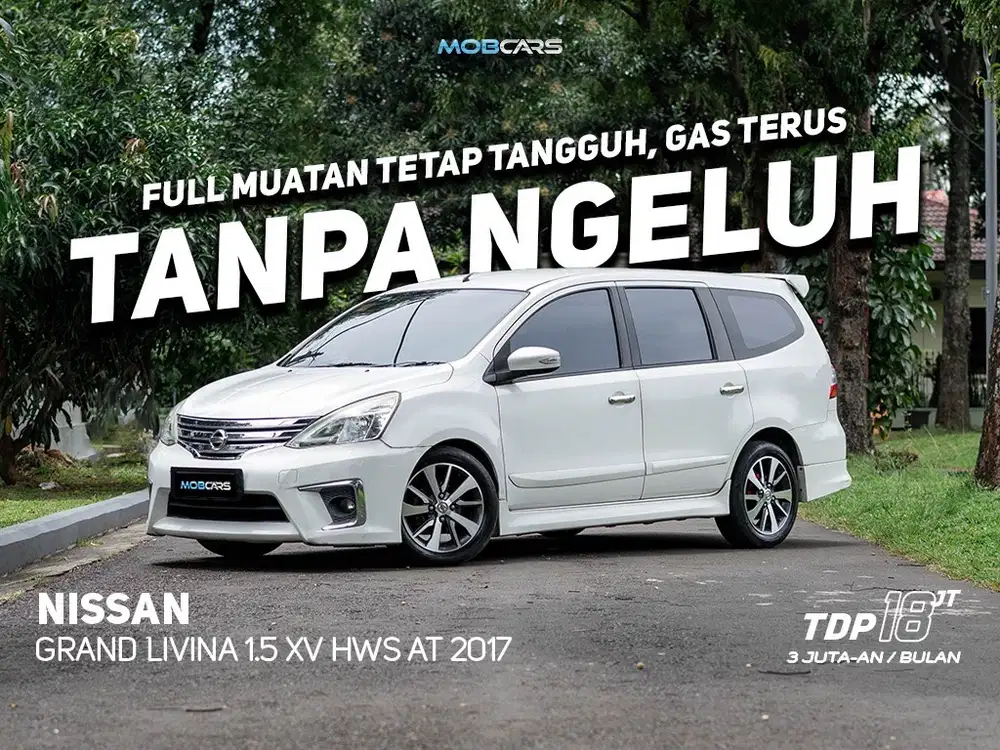 GRAND LIVINA XV HWS AT 2017 BBM FULL NISSAN AUTOMATIC