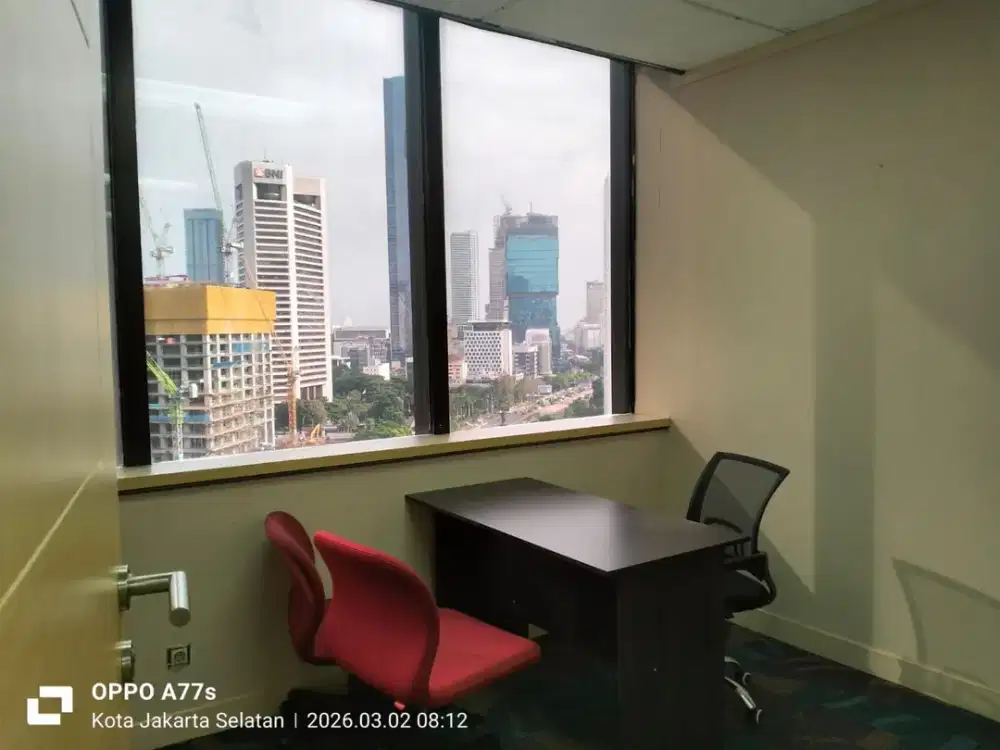 SEWA KANTOR DI JAKARTA SELATAN SUDIRMAN  86M2  FURNISHED 185K NEGO