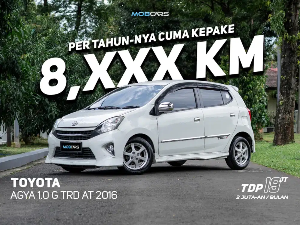 Agya G TRD AT 2016 – Low KM 8Ribuan, Kredit Mudah