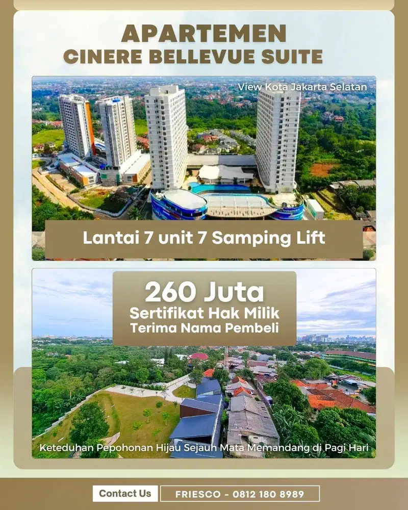 Cinere Bellevue Apartemen Cinere Bellevue Lebak Bulus