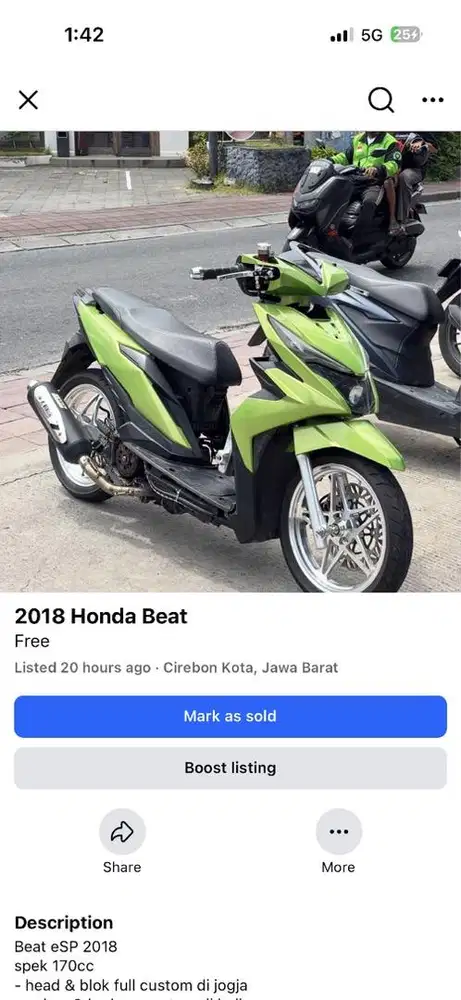 Honda Beat 2018 170cc