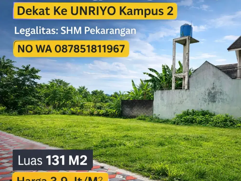Tanah Maguwoharjo 3 menit dari  UNRIYO kampus 2
