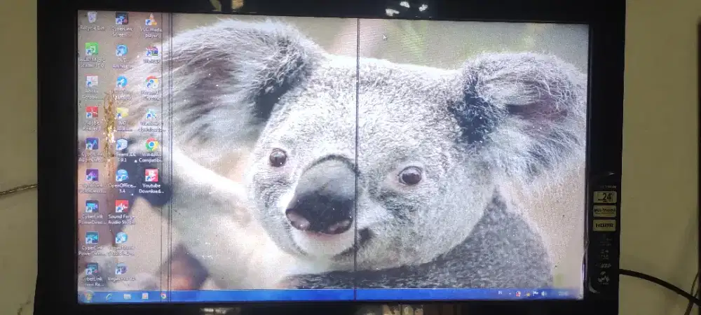 TV Digital Polytron tinggal pakai ncb antena dapat semua