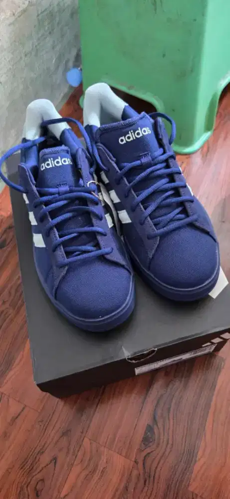 Adidas Grand Court 2.0 ORIGINAL NEW Size 41 1/3 Navy – Fullset Box