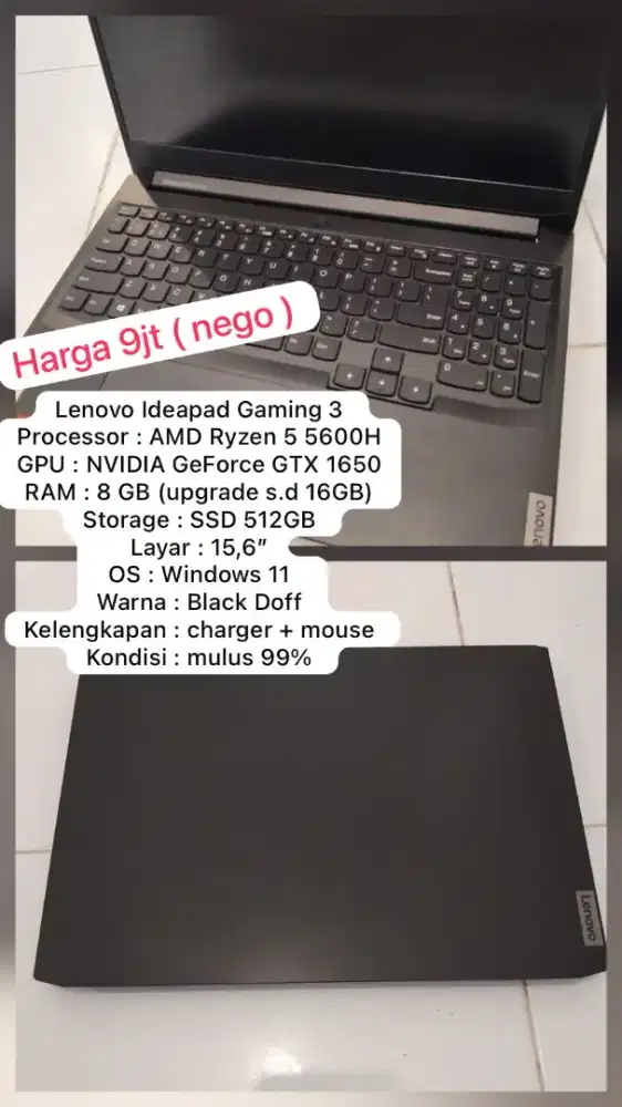 Laptop Lenovo Ideapad Gaming 3