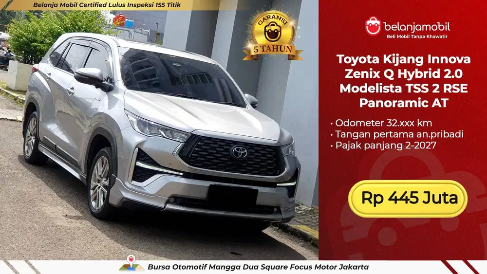 [ PAJAK PANJANG ] Toyota Innova Zenix Q Hybrid 2.0 Modelista 2022 2023