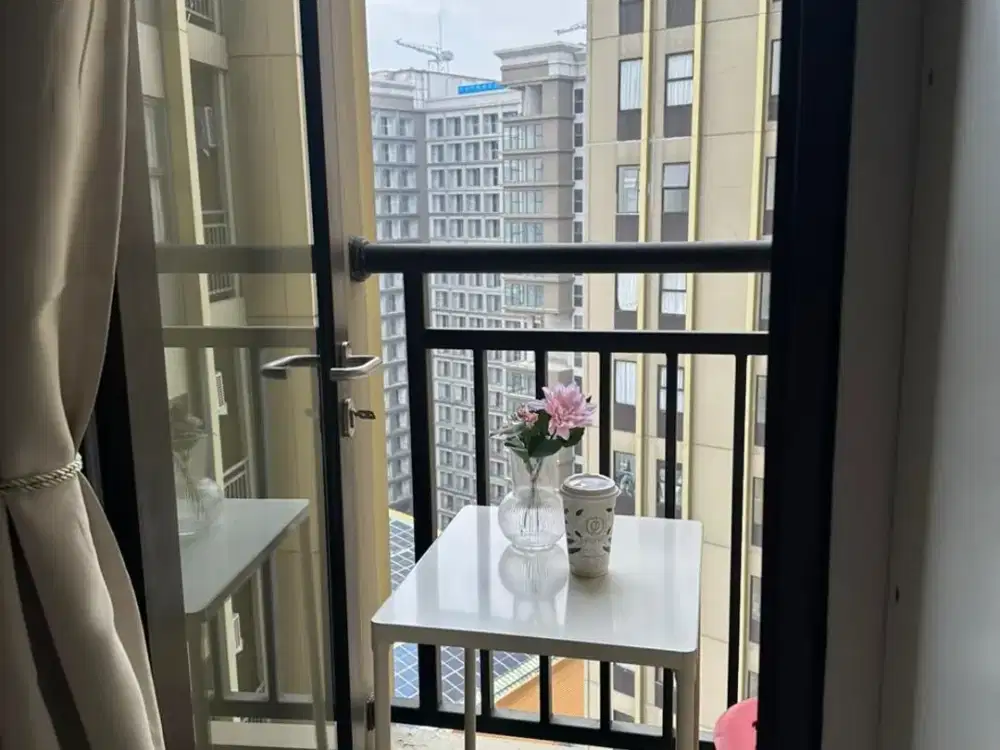 Disewakan Studio Full Furnish Transpark Cibubur Tower Aurora – High Floor, Akses Langsung Mall