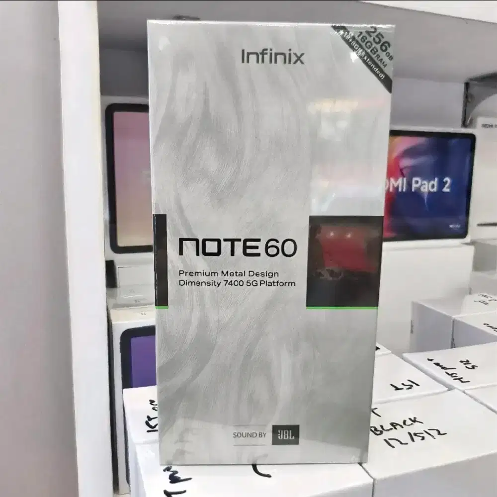 INFINIX NOTE 60 5G RAM 8/256GB SEGEL BOX GARANSI RESMI 1 TAHUN