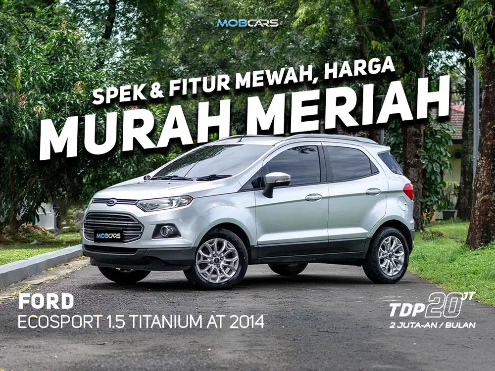 KM LOW ECOSPORT 1.5 TITANIUM AT 2014  FORD SUV SUNROOF