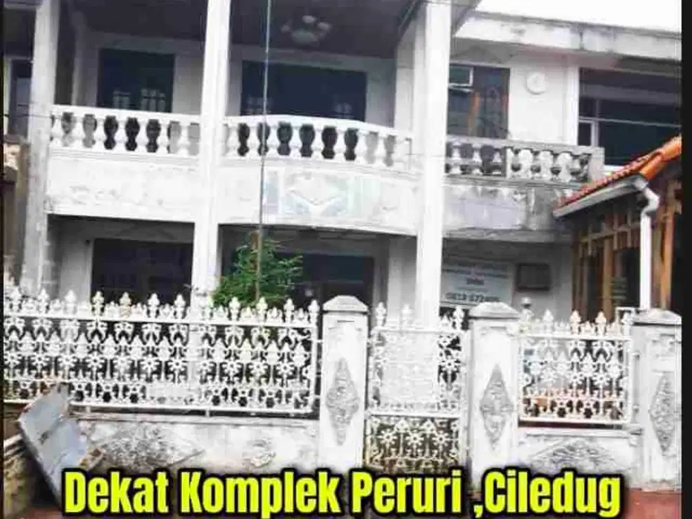 Bawah njop!! Langka! Rumah Hitung Tanah LT 600 m²  dekat Komplek PERURI Ciledug – bebas banjir , Lokasi Emas Tangerang