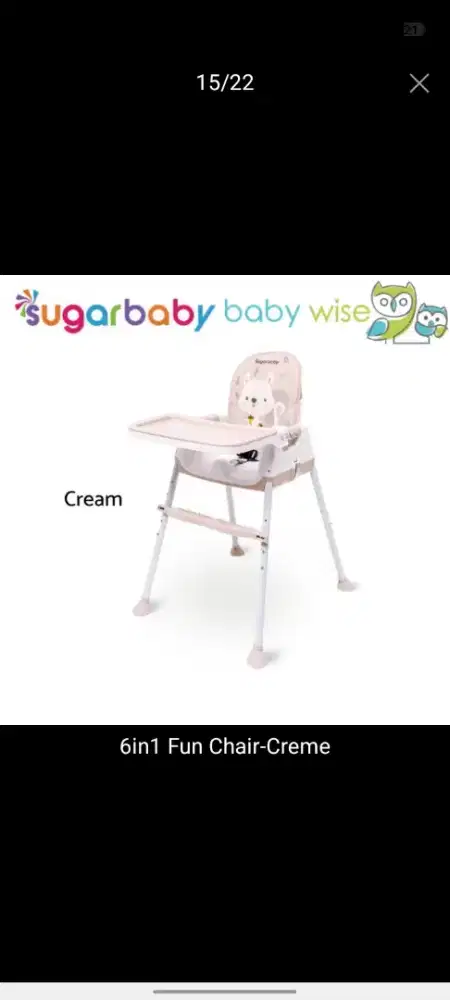Kursi makan bayi Sugar baby 6in 1
