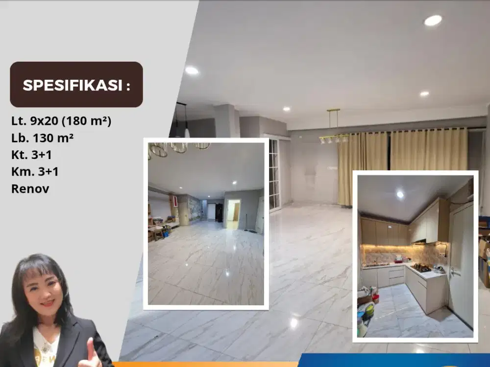 Disewakan Rumah Renov Cluster Elysia Suvarna Cikupa Tangerang