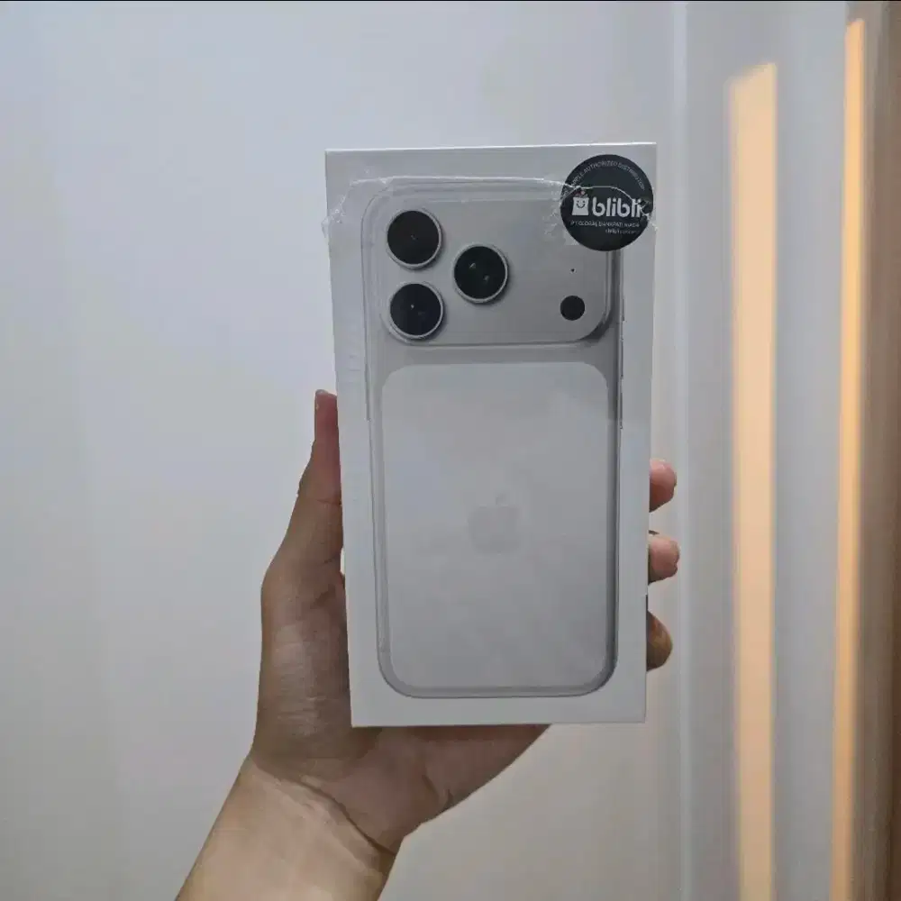iPhone 17 Pro 512GB Segel Box iBox warna silver