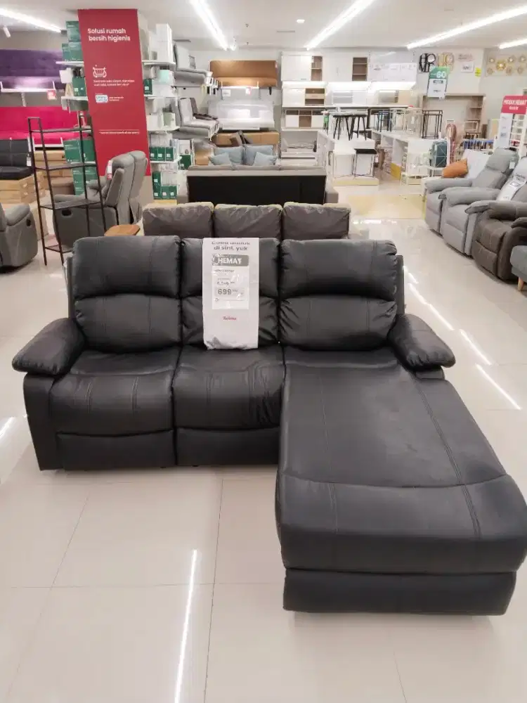 Sofa L kulit Liverton by selma