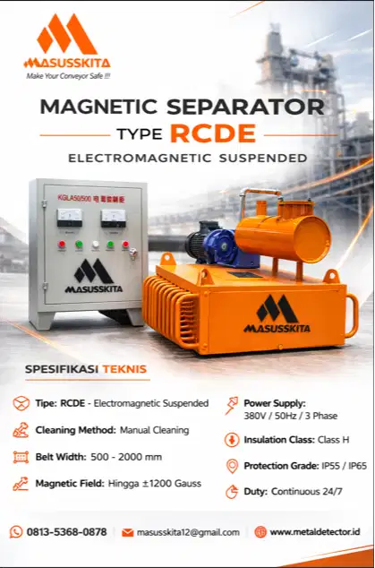 Magnetic Separator RCDE Oil-Cooled (Electromagnetic)