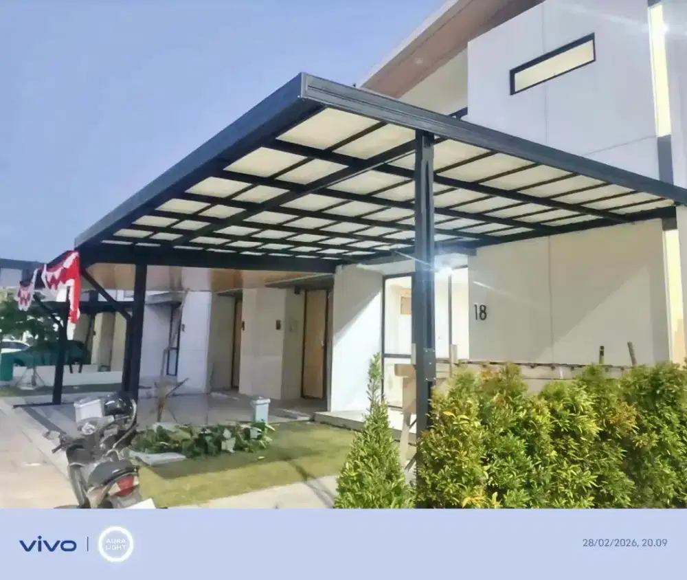 Pasang kanopi atap alderon RS