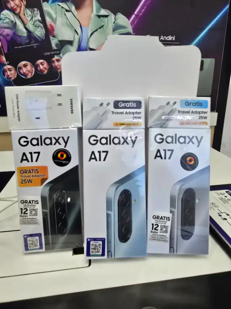 Samsung Galaxy A17 4G / LTE 8/256 Garansi Resmi free adapter 25w