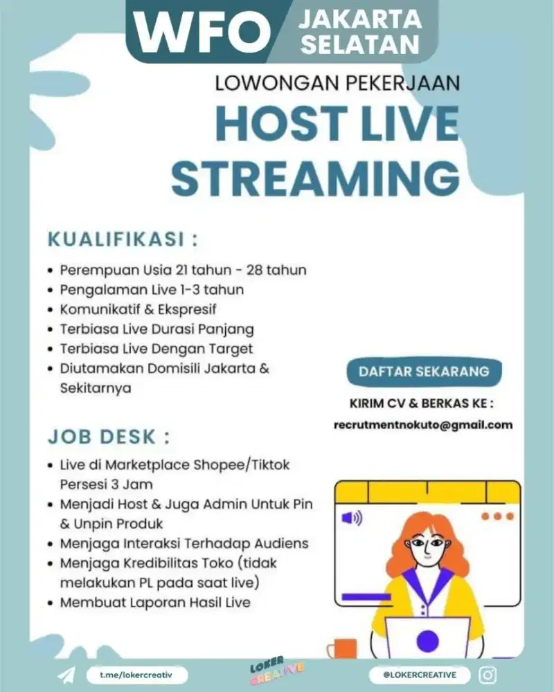 Host live produk Untuk Rambut