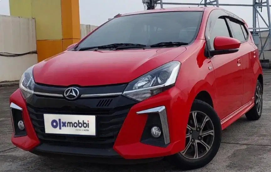 TDP 6,JT, Daihatsu Ayla 1.2 R Deluxe Bensin-AT Merah 2017
