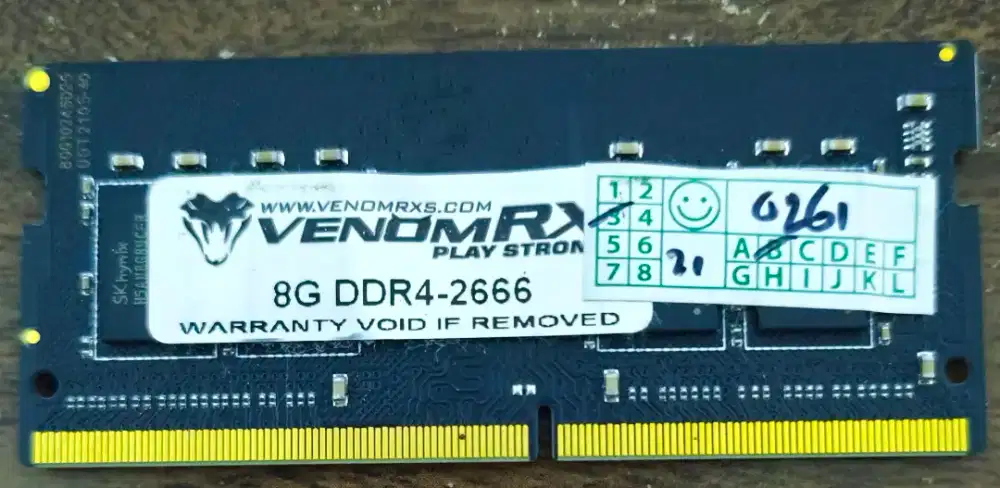 Ram laptop VenomRX 8 Gb ddr 4