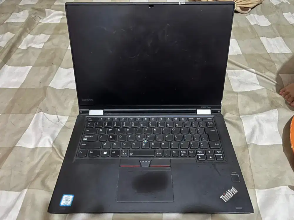 Laptop Lenovo Thinkpad X390 Hitam core I7 gen 8 ram 16gb ssd 256gb
