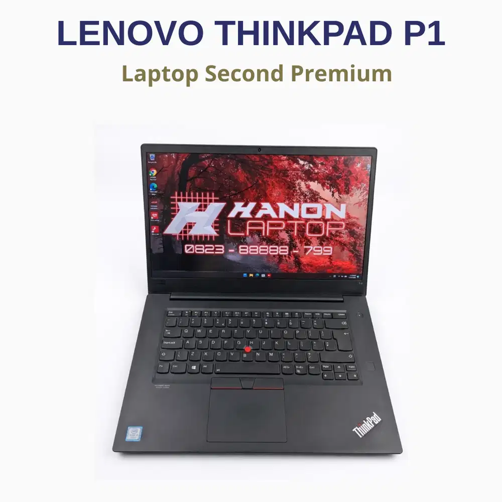 Lenovo Thinkpad P1 G2 Workstation (Layar 4K | Core i9-9980H | Nvidia)