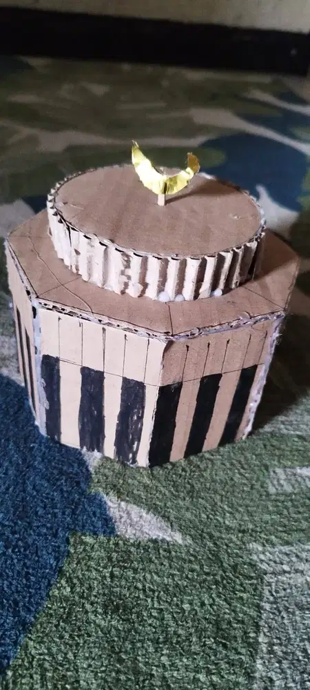 MINIATUR MASJID DARI KARDUS BEKAS