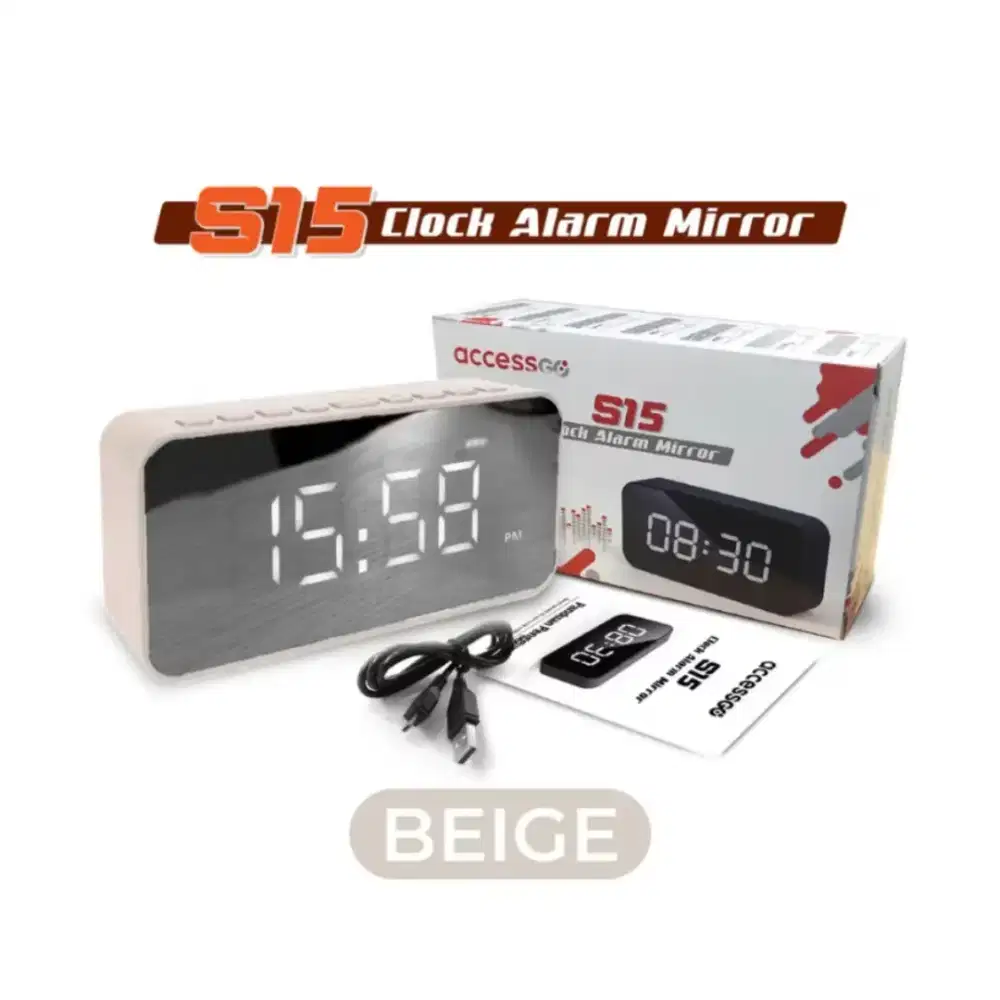 Speaker Jam Bluetooth FM Radio Alarm Clock S15