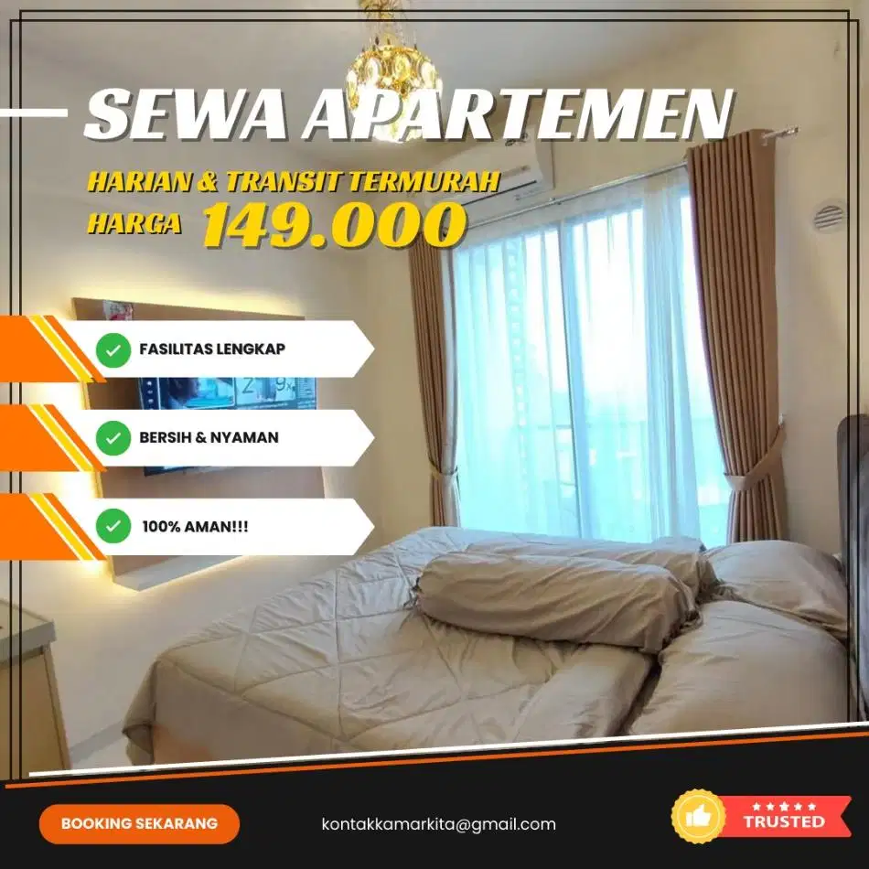 Sewa Apartemen Bekasi Grand Kamala Lagoon Harian/Transit Termurah