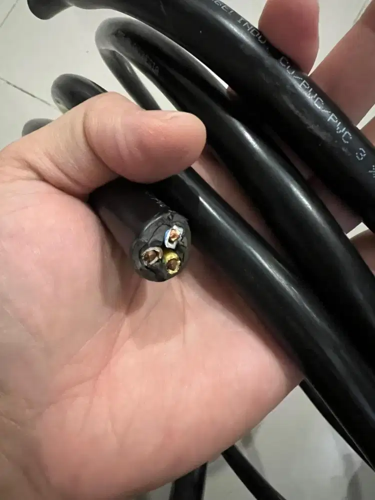 Kabel Home Charging panjang 3,5 meter NYY (3x6 mm)