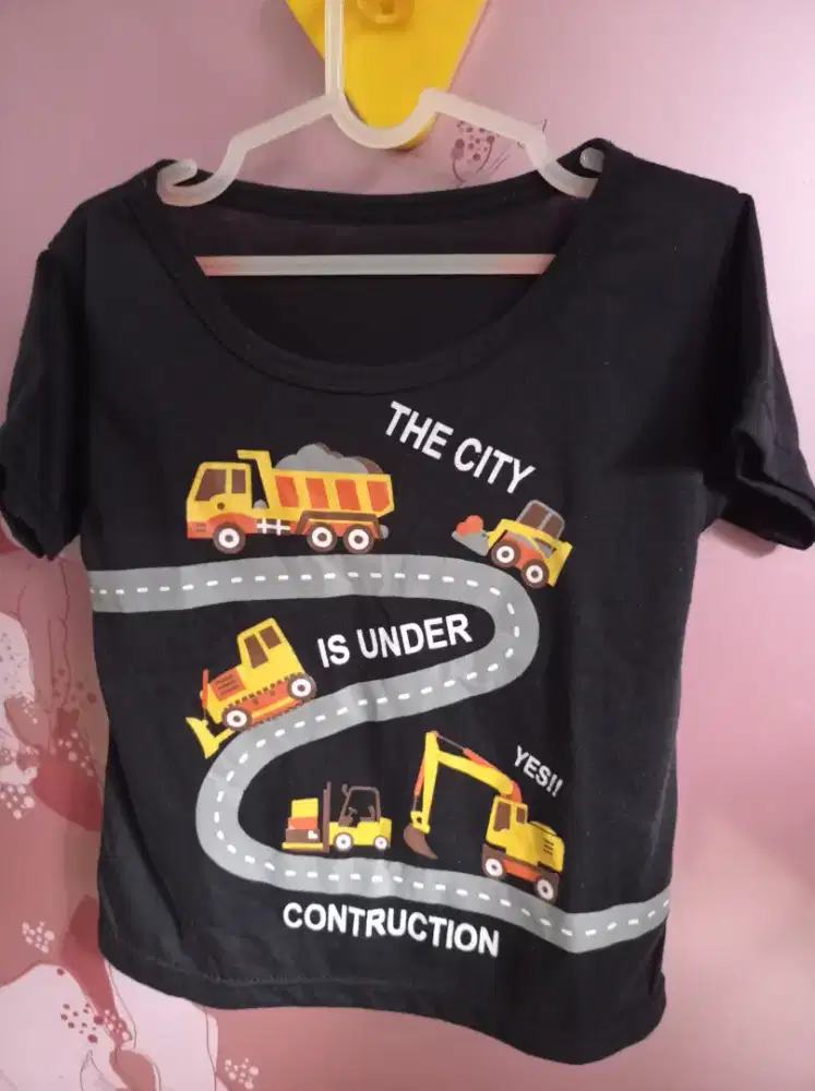 Kaos anak construction
