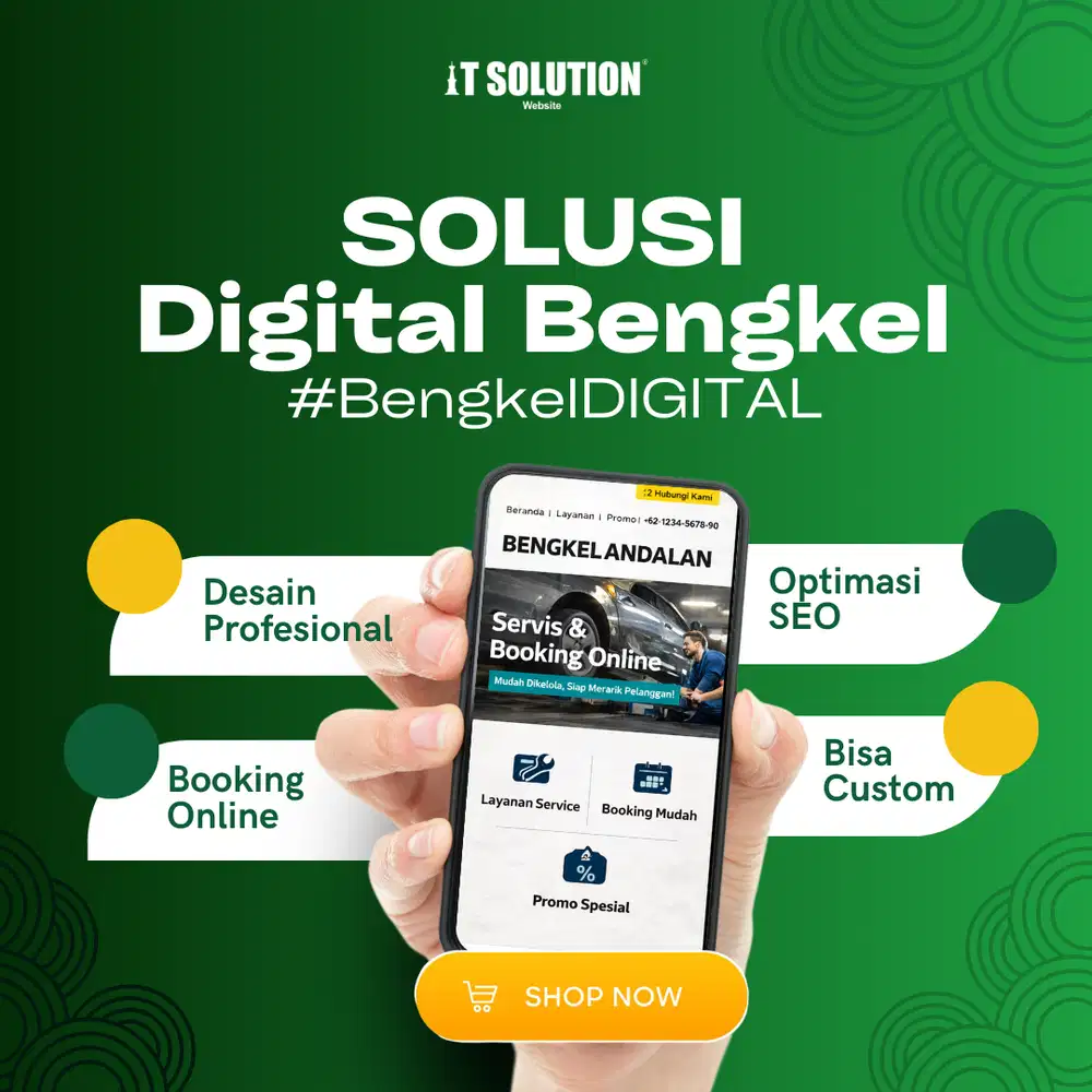 Solusi Digital Bengkel – Website & Sistem Servis Modern