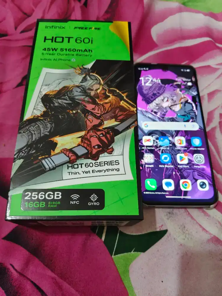 Infinix hot 60i baru pakai 10 hari, jual cepat COD bekasi kota