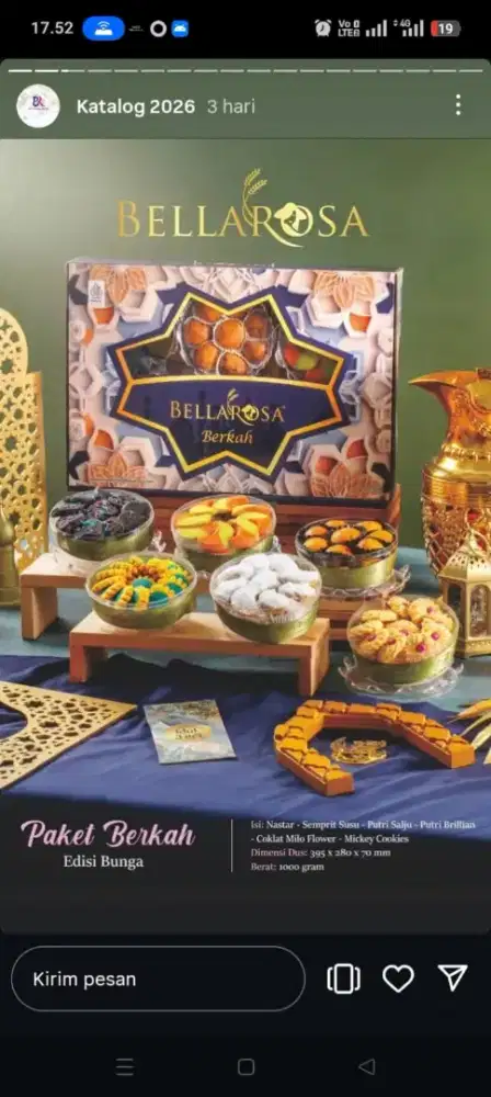 Kue Kering Hampers Bellarosa Paket Berkah