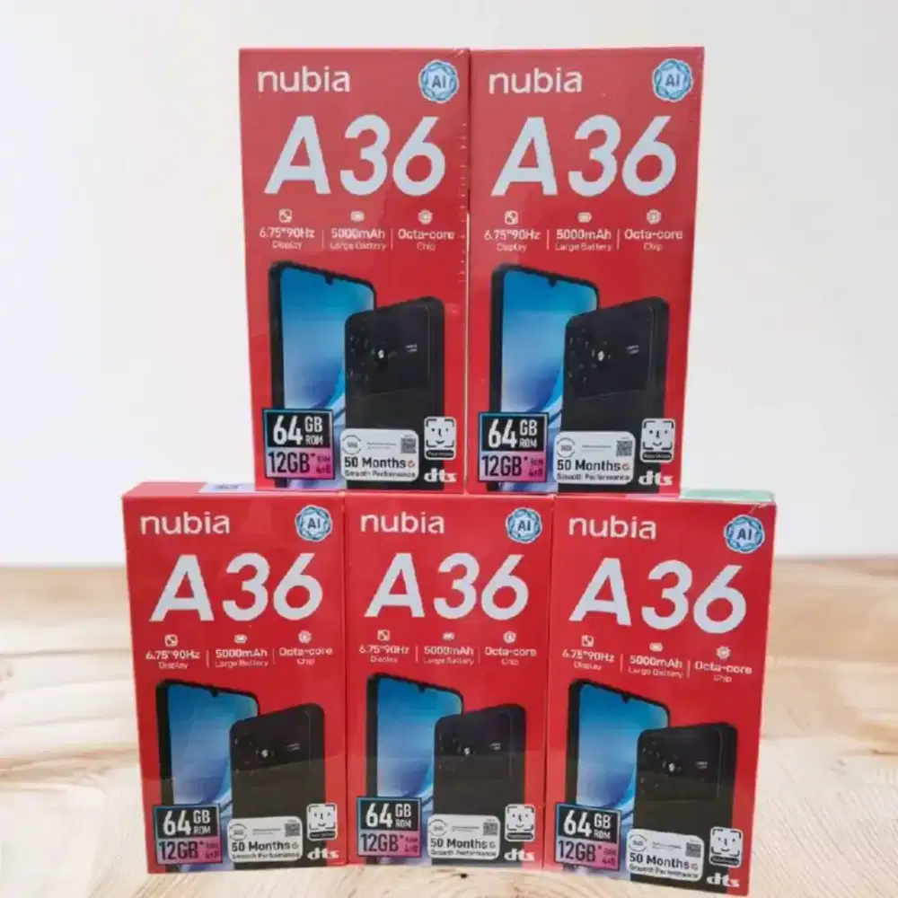 SPESIAL DISKON!!! NUBIA A36 RAM 12GB DUAL AI CAMERA