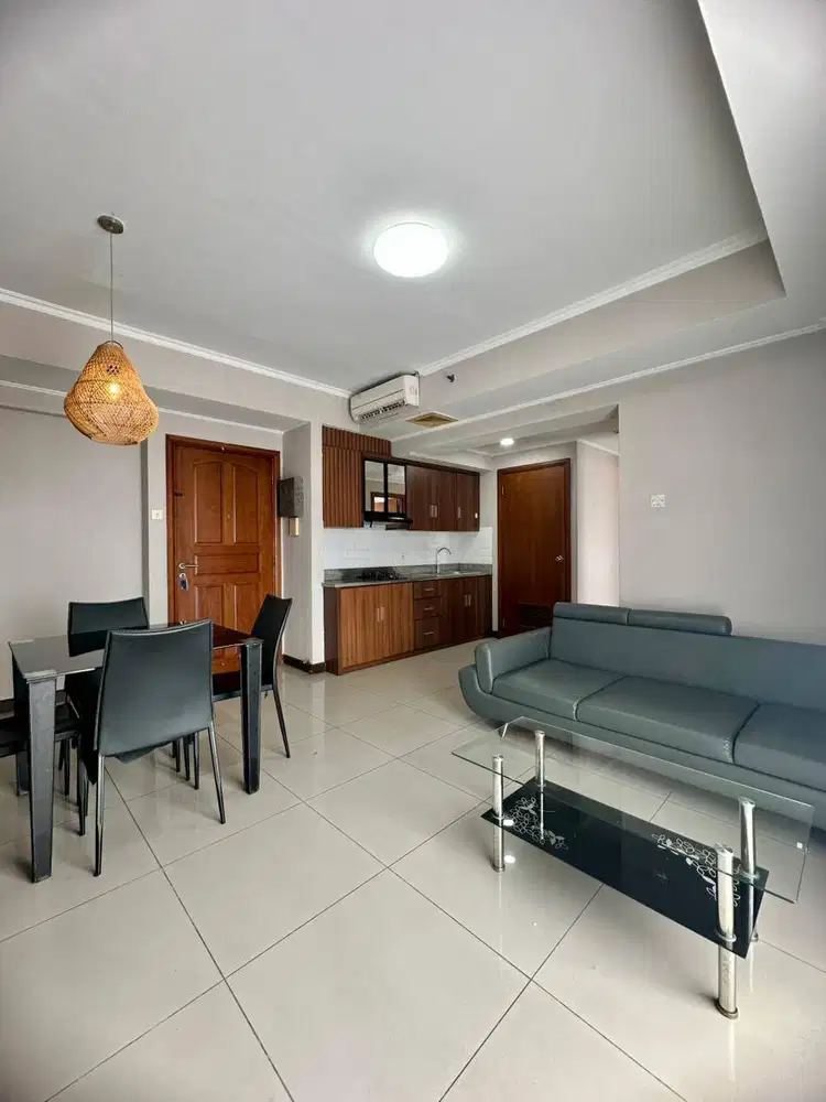 DISEWAKAN APARTEMEN WATERPLACE 3BR BULANAN TAHUNAN INTERIOR MODERN