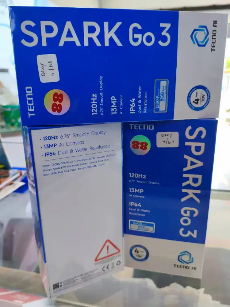 tecno spark go 3  4/128 new promo