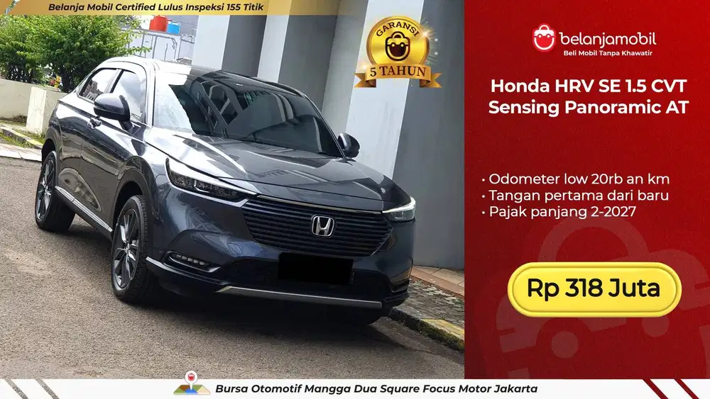 [ LOW KM ] Honda HRV HR-V HR V SE 1.5 Sensing Panoramic 2023 2024