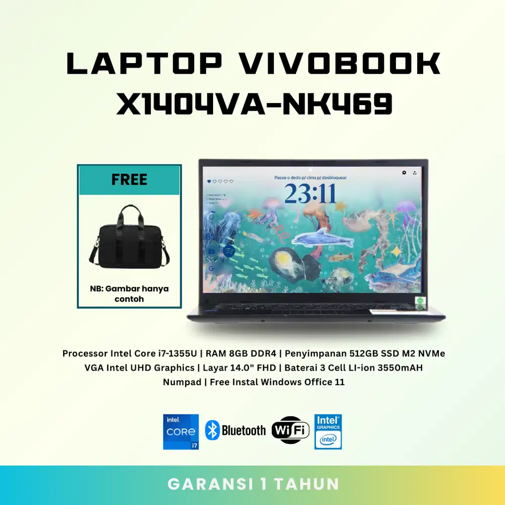 VivoBook X1404VA-NK469 | i7-1355U | 8GB RAM | 512GB SSD